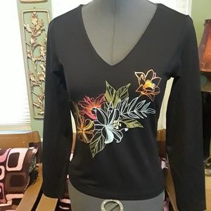 H&M Black Stretch Top